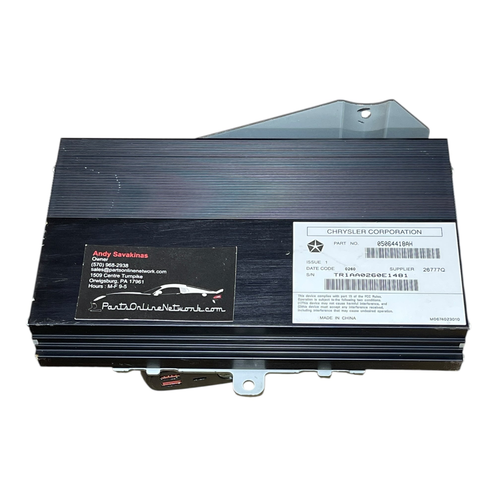 2010 - 2011 Dodge Ram Alpine Amplifier #05064418AH – Used Parts