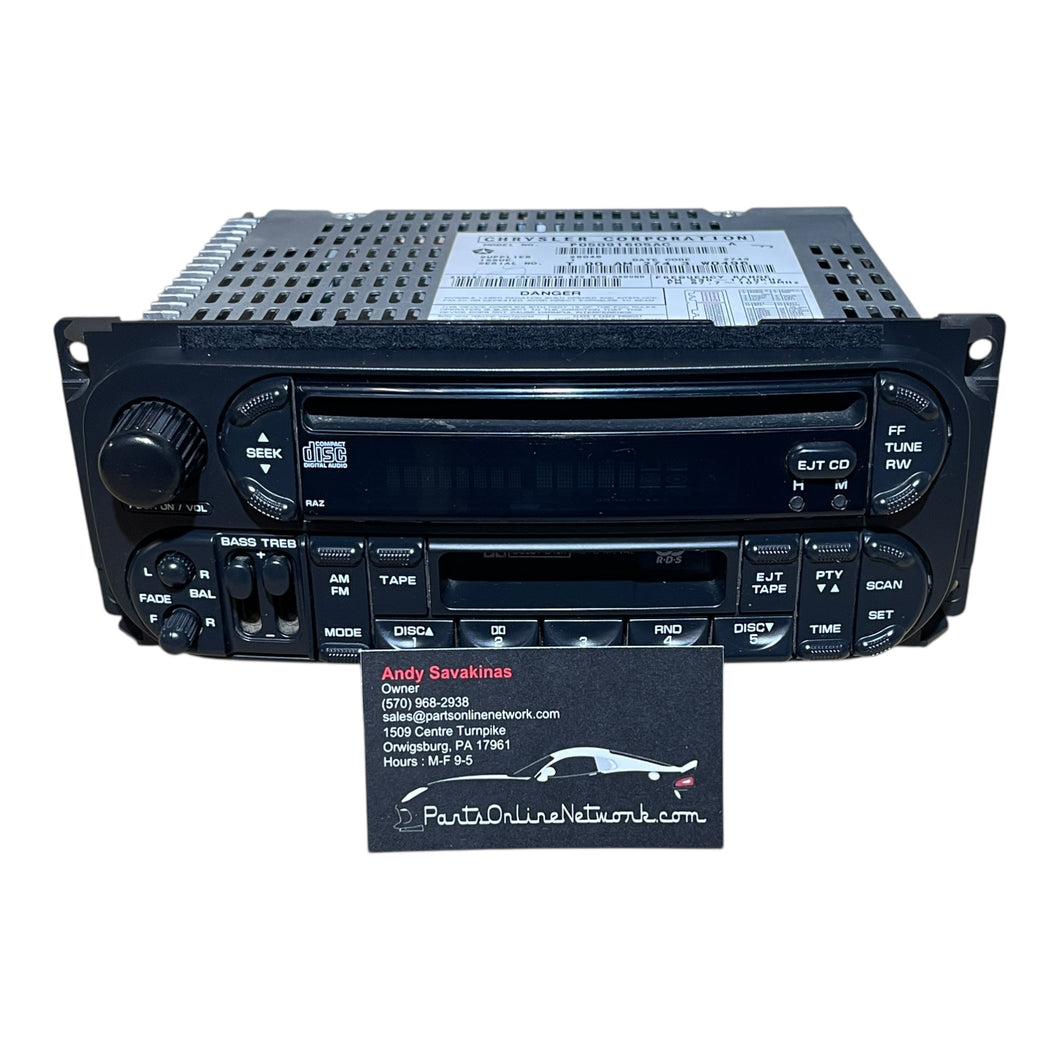 2002 - 2007 Chrysler, Dodge, Jeep, Ram Radio / CD / Cassette Player (RBP)