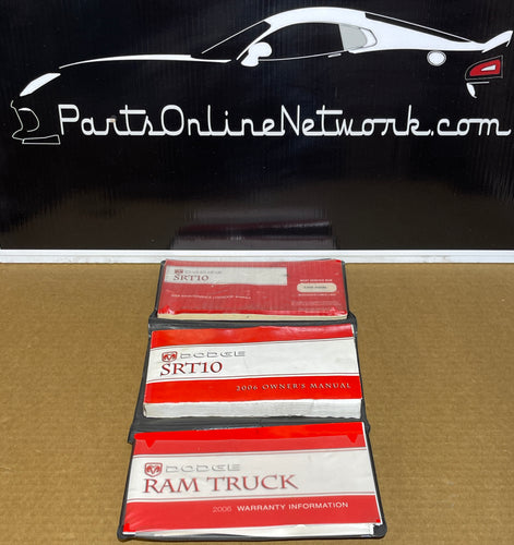 2006 Dodge Ram SRT10 Owner's Manual Package