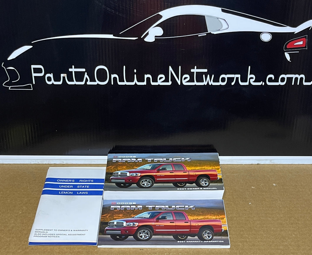 2007 Dodge Ram Owner's Manual Package