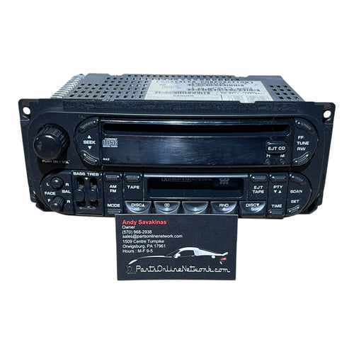 2002 - 2007 Chrysler, Dodge, Jeep, Ram Radio / CD / Cassette Player (RAZ)