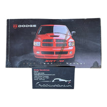 Load image into Gallery viewer, 2005 Dodge Ram SRT10 Owner&#39;s Manual